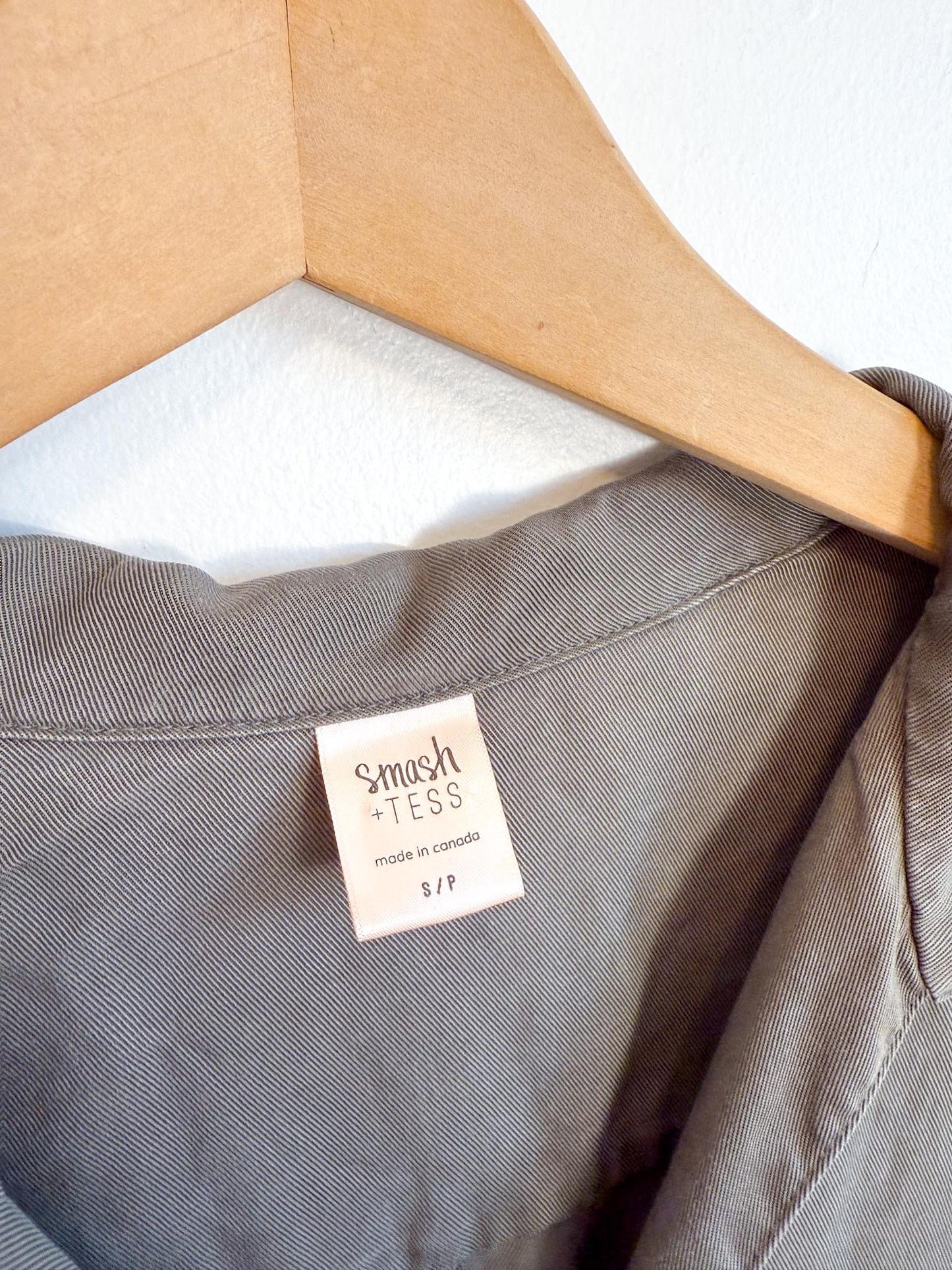 Smash & Tess Coverall Tencel Jumpsuit in Olive (Size S)