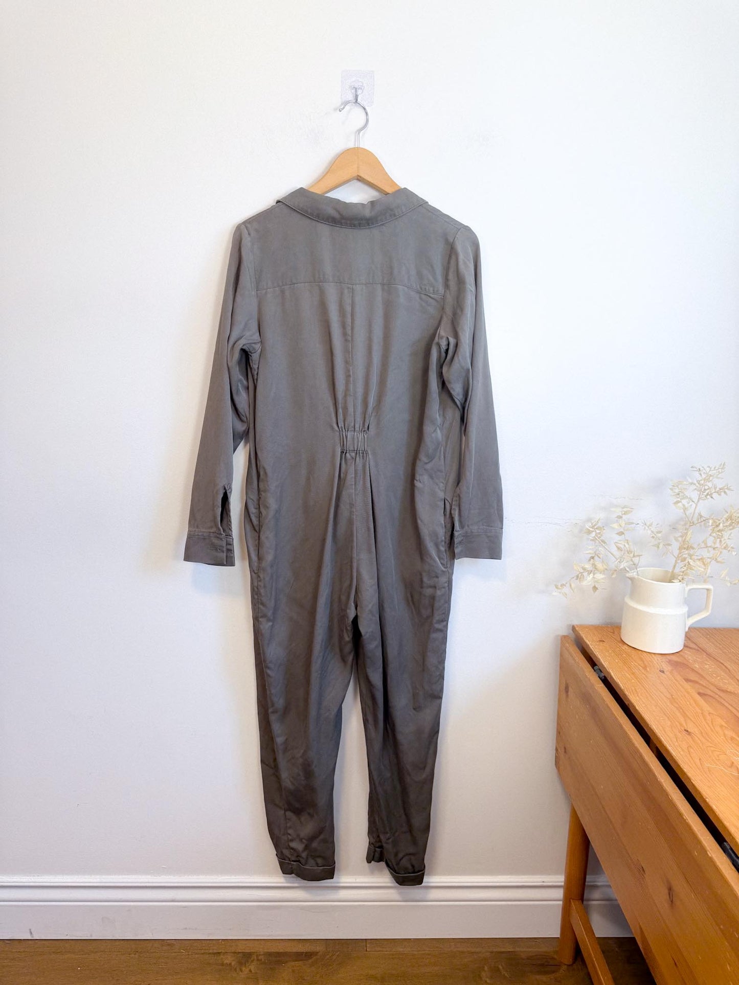 Smash & Tess Coverall Tencel Jumpsuit in Olive (Size S)