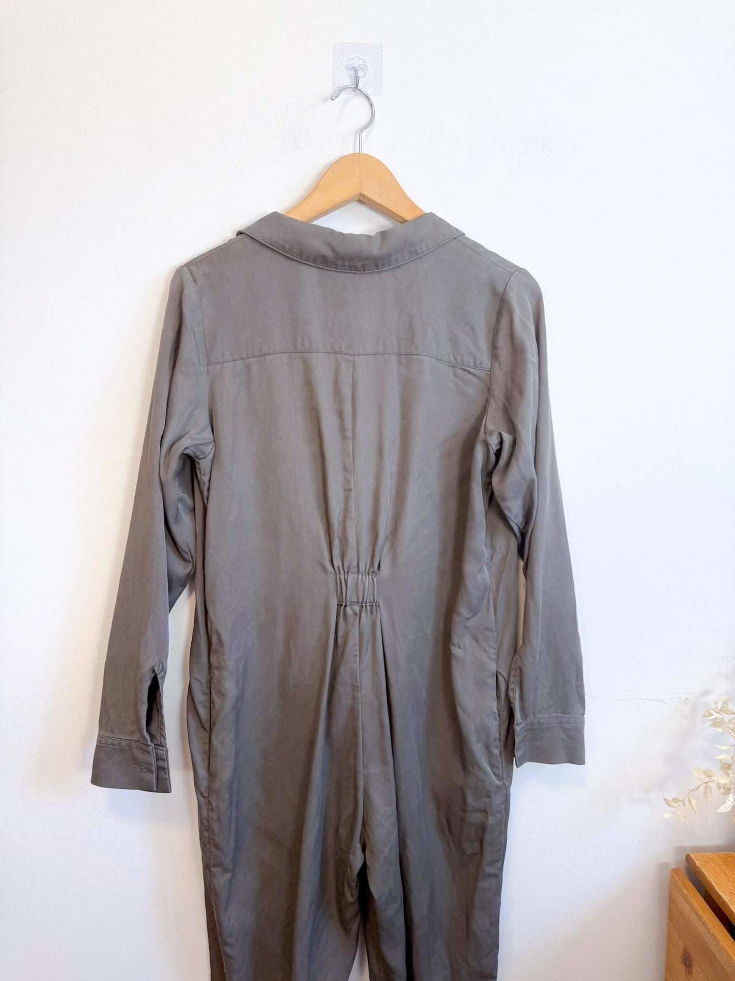 Smash & Tess Coverall Tencel Jumpsuit in Olive (Size S)