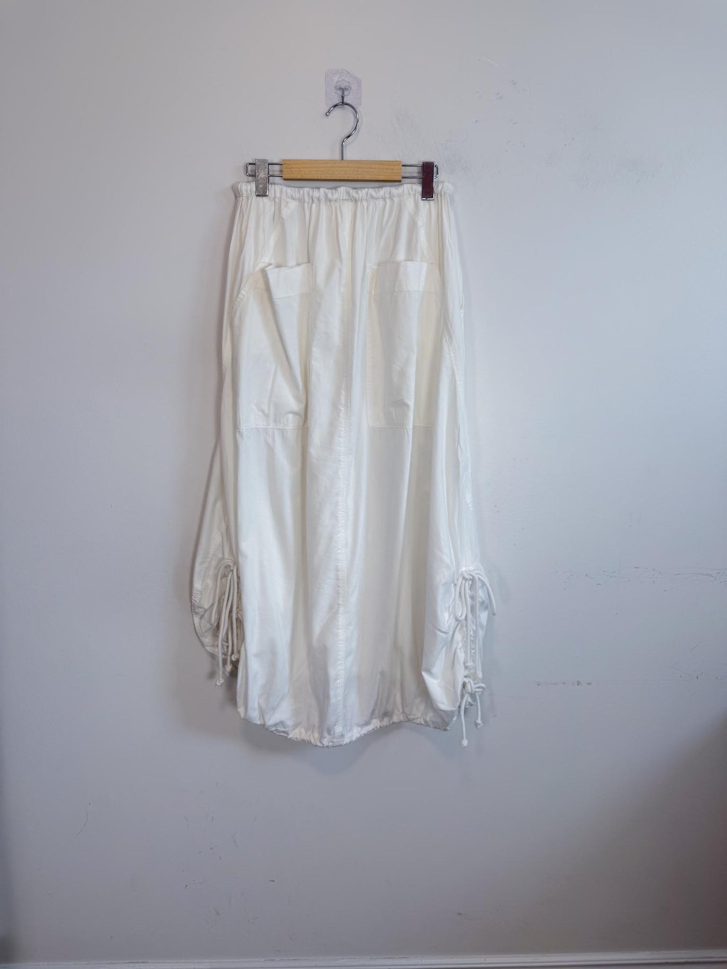 Free People "Picture Perfect Parachute Skirt in White" NWT (Size S-L)