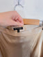 Massimo Dutti Satin Midi Skirt in Gold (Size L)