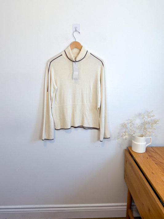 KOTN Slow Fashion "Women's Aswan Turtleneck in Natural" NWT (Size XS-S)