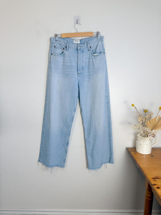 AGOLDE "Ren Jeans in Light Wash Denim" (Size 29)