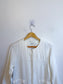 MALVIN Long Linen Jacket in White (Size M)