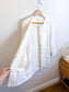 MALVIN Long Linen Jacket in White (Size M)
