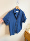 Denim Forum "The Jane Shirt" in Blue with Contrast Stitching (Size M)