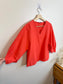 COS Wide Sleeve Blouse in Coral (Size 6)