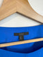 COS Wrap Style 3/4 Sleeve Blouse in Royal Blue (Size 8)
