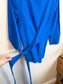 COS Wrap Style 3/4 Sleeve Blouse in Royal Blue (Size 8)