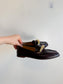 Dolce Vita Loafer in Burgundy with Gold Detail (Size 8)
