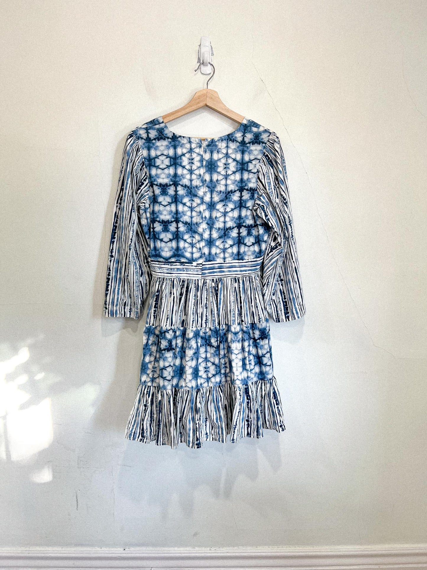 Anthropologie Not So Serious "Behati Shibori Tie Dye Mini Dress" (Size M)