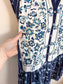Anthropologie Embroidered Floral Tunic Dress in Blue (Size S)