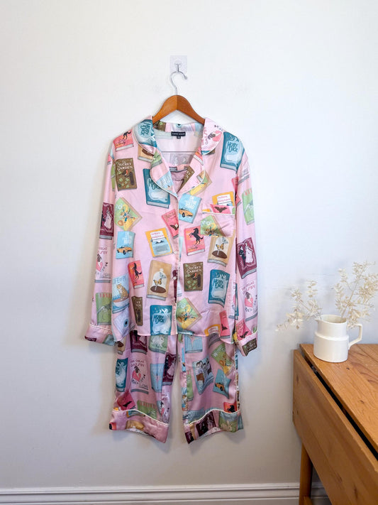 KAREN MABON Books Lovers Pyjama Set in Pink (Size XL/2XL)