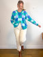 Vintage Checkered Knit Cardigan SOLD AS IS (Size L/XL)