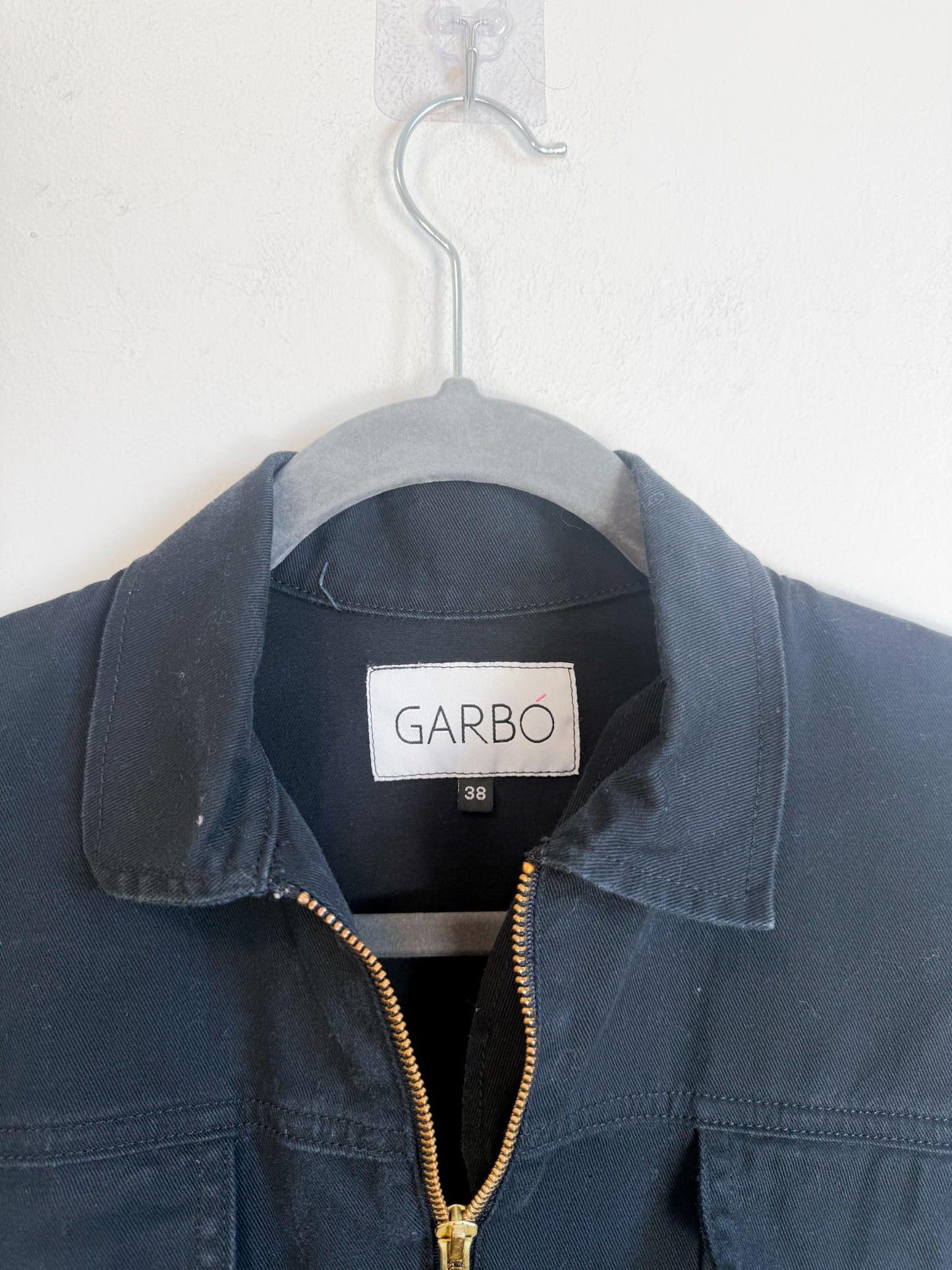 GARBO Slow Fashion "Hey Hey Utility Jumpsuit in Black" (Size S)