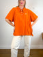 BIG BUD PRESS Slow Fashion Polo Shirt in Orange (Size 5XL)