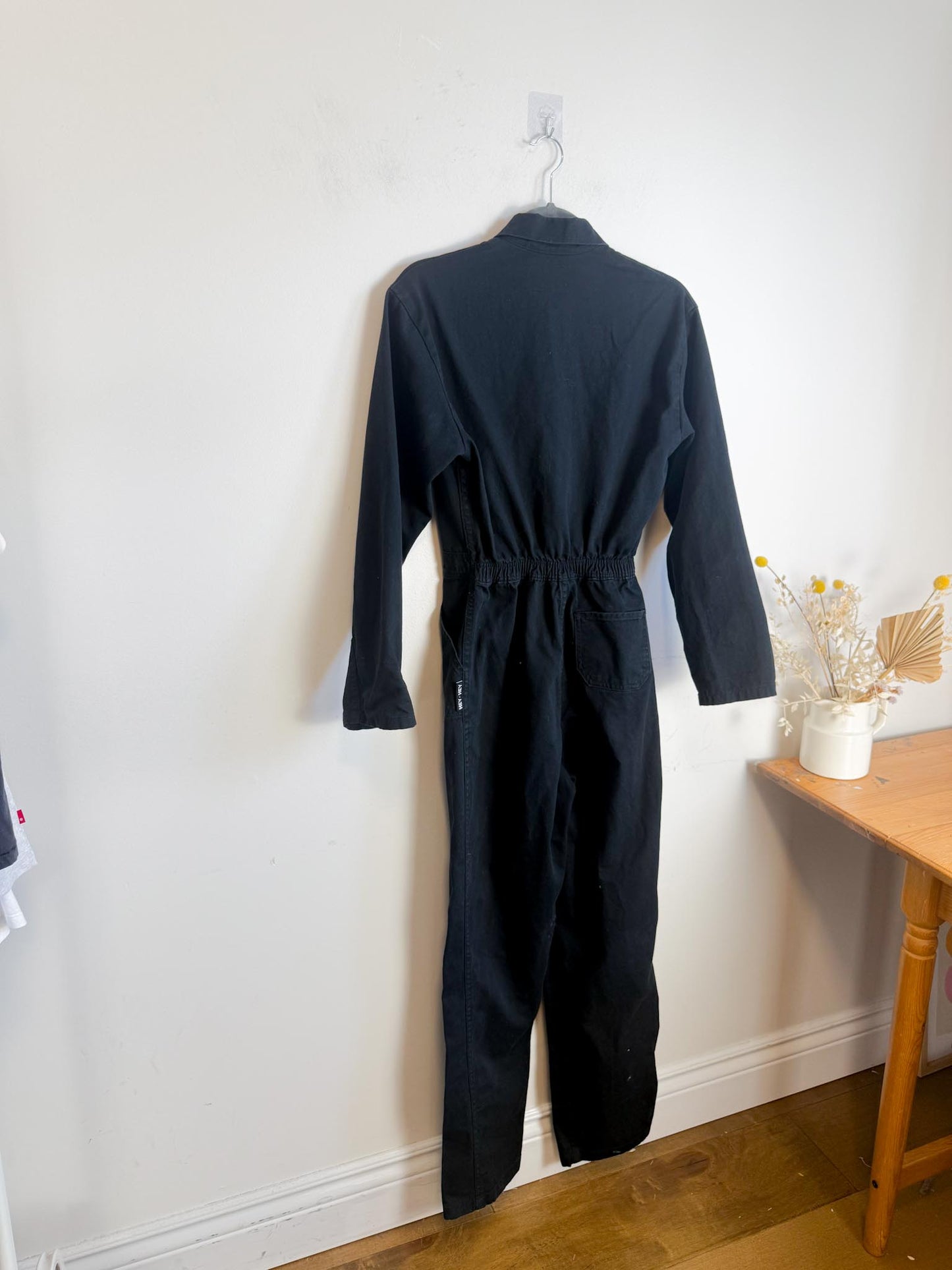GARBO Slow Fashion "Hey Hey Utility Jumpsuit in Black" (Size S)