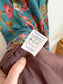 Annie 50 Canadian Made Floral Mini Dress in Teal/Pink (Size M)