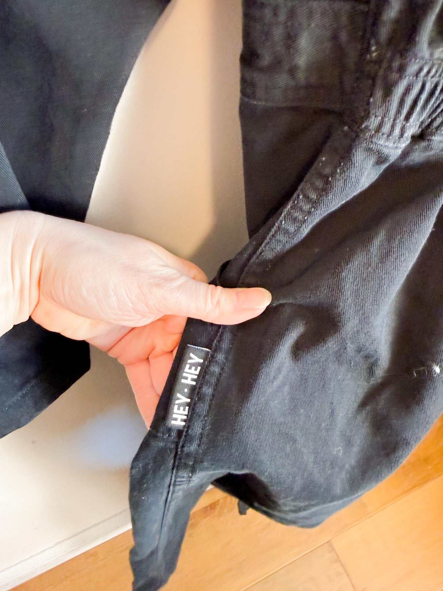 GARBO Slow Fashion "Hey Hey Utility Jumpsuit in Black" (Size S)