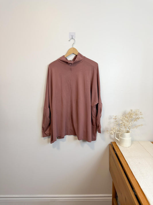 AYRTIGHT Made in Canada Tunic Top in Dusty Rose (Size 2X)