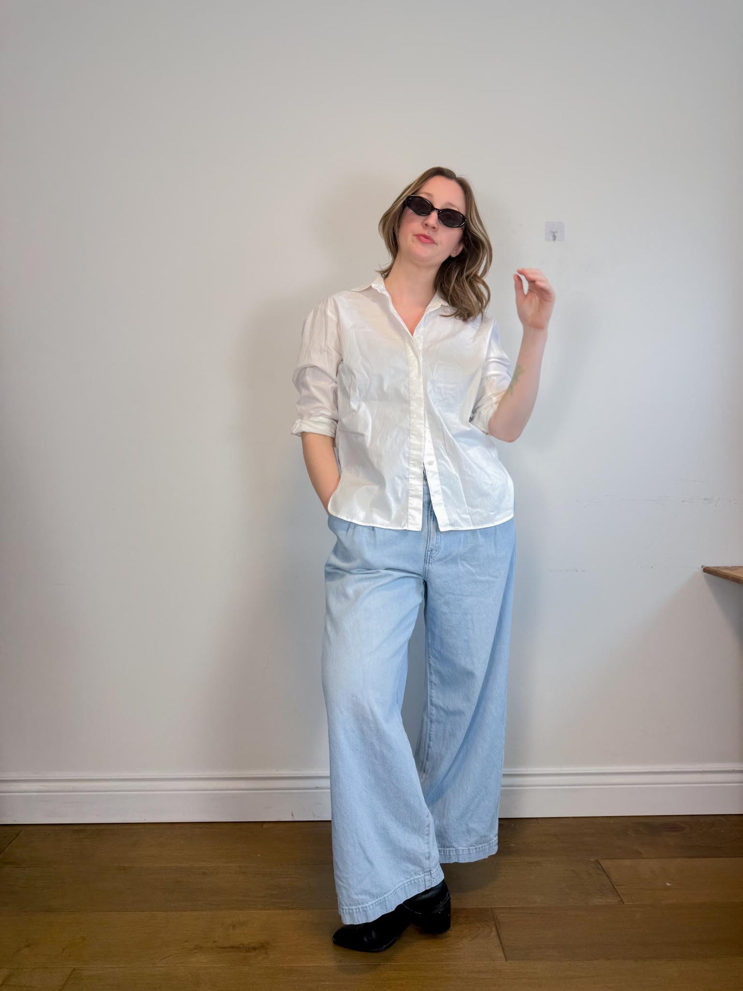 Kit & Ace White Blouse (Size M)