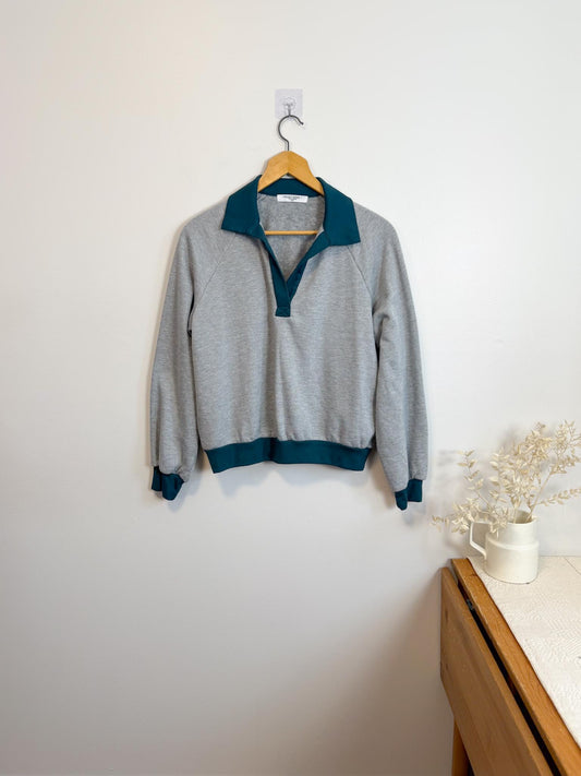 Project Social LA Pullover Sweater in Grey/Green (Size S/M)