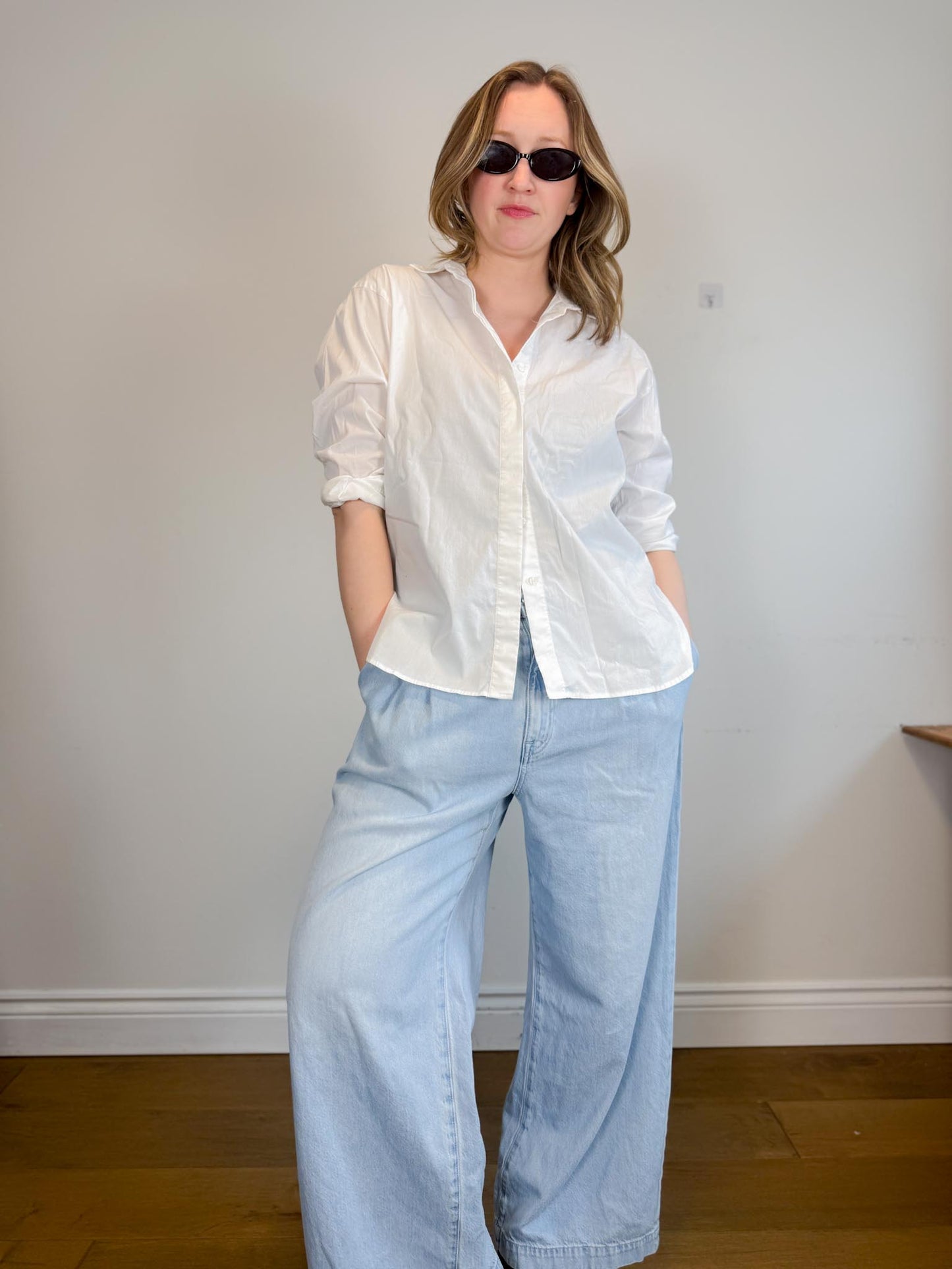 Kit & Ace White Blouse (Size M)