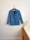 Tibi Designer Velvet Blazer in Blue (Size M)
