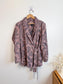 J.Crew Wrap Style Blazer with Dusty Rose Leaf Print (Size S/M)