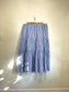 Banana Republic Striped Midi Skirt in Blue/White (Size XL)