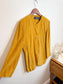 Vintage Silk Blazer in Mustard Print (Size S/M)