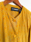 Vintage Silk Blazer in Mustard Print (Size S/M)