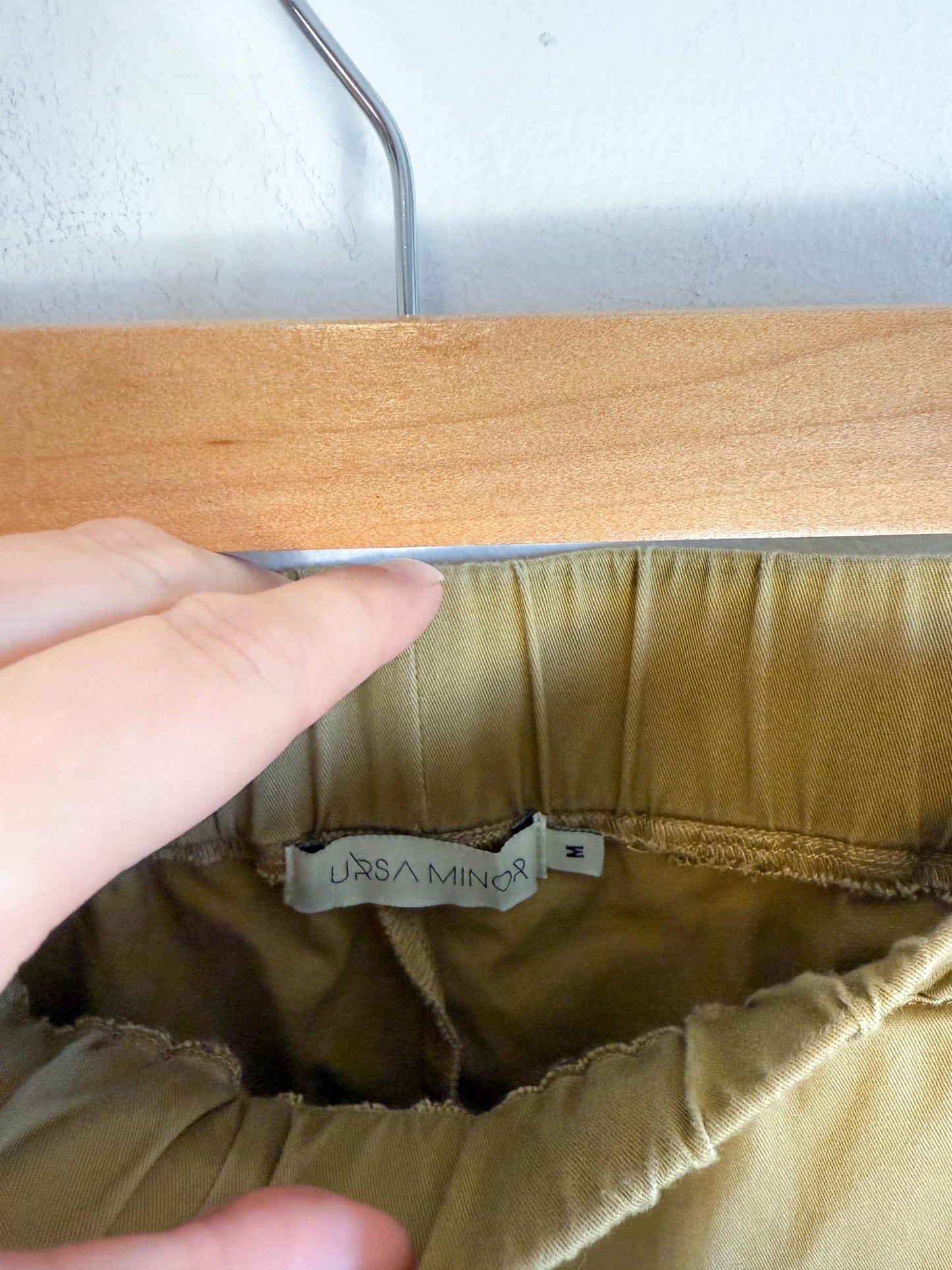 Ursa Minor Slow Fashion Cropped Khaki Pants (Size M)