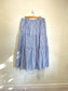 Banana Republic Striped Midi Skirt in Blue/White (Size XL)