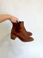 Madewell Brown Leather Heeled Ankle Boots (Size 8)