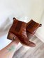 Madewell Brown Leather Heeled Ankle Boots (Size 8)