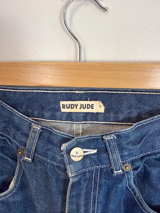 Rudy Jude Slow Fashion Utility Jeans in Dark Wash (Size 0)