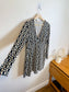 Mango Geometric Print Dress in Black/White (Size L)