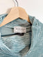 Marigold Slow Fashion Velvet Mockneck Top in Teal (Size XS/S)