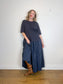 Full Maxi Skirt in Navy (Size L)