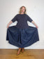 Full Maxi Skirt in Navy (Size L)