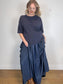 Full Maxi Skirt in Navy (Size L)