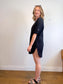 SEAFOLLY Cotton Gauze Beach Cover Up Dress in Black (Size L)