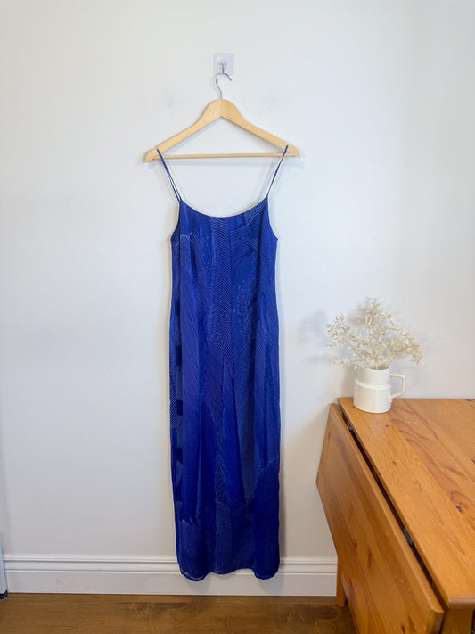 Vintage Laurel Slip Dress with Scarf (Size M)