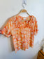Part Two Popsy Blouse in Orange Floral (Size S)