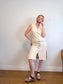 Vintage Neutral Textured Beach Cover Up (Size M)