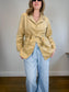 Vintage Emporio Collection by E.A. Faux Suede Wrap Jacket in Beige (Size M)