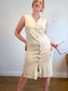 Vintage Neutral Textured Beach Cover Up (Size M)