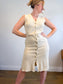 Vintage Neutral Textured Beach Cover Up (Size M)