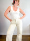 Gap "Low Stride Jeans in White" (Size 32)